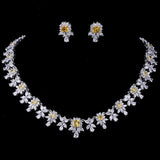 Adorable AAA+ Quality Zircon Diamonds 2 Piece Bridal Set for Luxury Wedding Jewelry Set - BridalSparkles