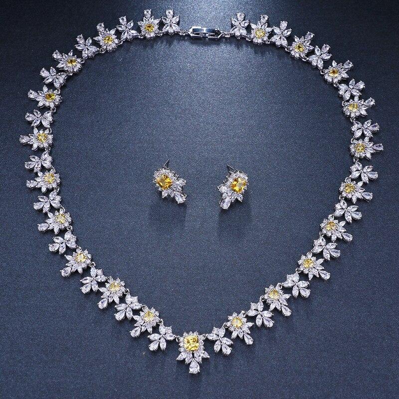 Adorable AAA+ Quality Zircon Diamonds 2 Piece Bridal Set for Luxury Wedding Jewelry Set - BridalSparkles