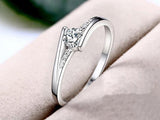Dazzling 0.75ct 925 Silver Lab Diamond Wedding Engagement Ring for Bridal Jewelry - BridalSparkles