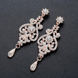 Splendid Designer High Quality Crystals Earring and Necklace Luxury Wedding Bridal Jewelry Set. - BridalSparkles