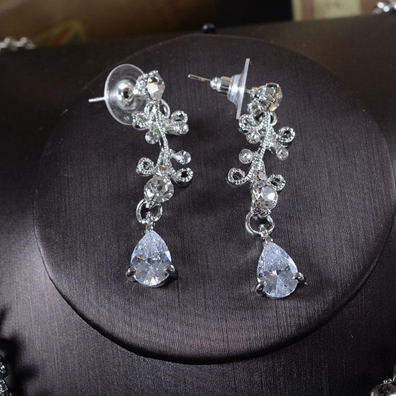 Swarovski Graphic Crystal Dangle Earrings, Bridal Jewelry