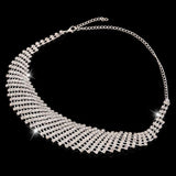 Luxurious AAA+ Austrian Rhinestone Crystals Necklace Earrings Wedding Jewelry Sets - BridalSparkles