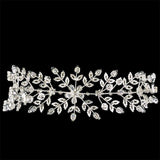 New Vintage Luxury Headpiece AAAA+ Quality CZ Diamonds  Bridal Leaf Headpiece - BridalSparkles