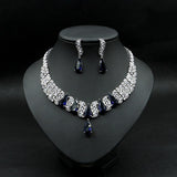 Luxury AAAA+ High Quality Bridal Zirconia Jewelry Set for Wedding Necklace Earring - BridalSparkles