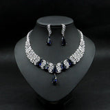 Luxury AAAA+ High Quality Bridal Zirconia Jewelry Set for Wedding Necklace Earring - BridalSparkles