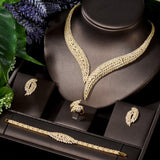 Marvellous AAA+ CZ Diamonds 4 piece Wedding Jewellery