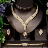 Marvellous AAA+ CZ Diamonds 4 piece Wedding Jewellery - BridalSparkles