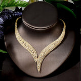 Marvellous AAA+ CZ Diamonds 4 piece Wedding Jewellery - BridalSparkles