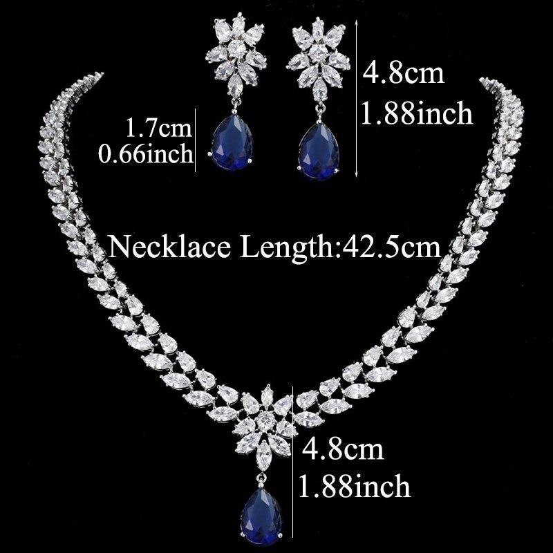 Delightful AAA+ Quality Cubic Zirconia Diamonds and Crystals Wedding Jewelry Set - BridalSparkles