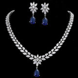 Delightful AAA+ Quality Cubic Zirconia Diamonds and Crystals Wedding Jewelry Set - BridalSparkles