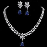 Delightful AAA+ Quality Cubic Zirconia Diamonds and Crystals Wedding Jewelry Set