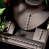 Lovely AAAA+ Cubic Zirconia Diamonds Wedding Jewelry Set