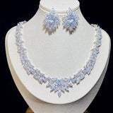Luxury Bridal Jewelry Set Gorgeous Water Drop AAA+ Cubic Zirconia Diamonds - BridalSparkles