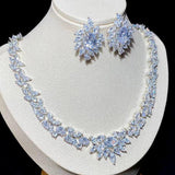 Luxury Bridal Jewelry Set Gorgeous Water Drop AAA+ Cubic Zirconia Diamonds - BridalSparkles