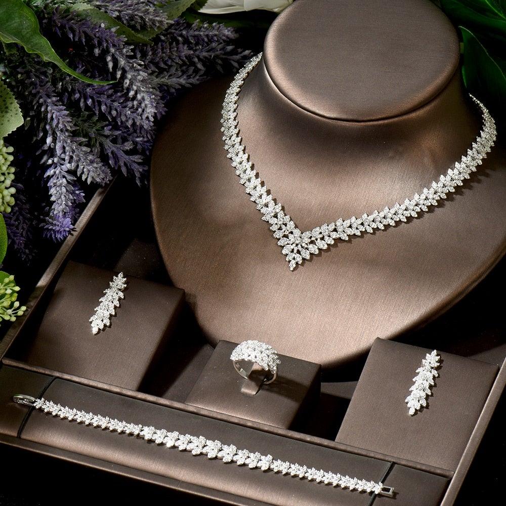 Super Elegant Noble Luxury AAA+CZ Diamonds Wedding Jewelry - BridalSparkles