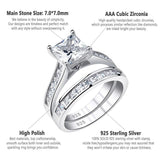 Marvellous  Princess Cut AAAA Simulated Diamond Wedding Ring - BridalSparkles