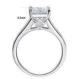 Marvellous  Princess Cut AAAA Simulated Diamond Wedding Ring - BridalSparkles