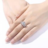 Marvellous  Princess Cut AAAA Simulated Diamond Wedding Ring - BridalSparkles