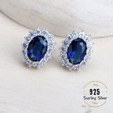 Blue AAA+ Zirconia Crystals Costume Fine Jewellery Wedding Bridal Jewelry Sets - BridalSparkles