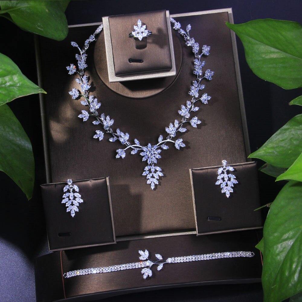 Fashion AAAA High Quality Zircon Diamonds Bridal Set - BridalSparkles