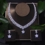 Luxury Fashion Star AAAA Cubic Zirconia Bridal Jewelry Set