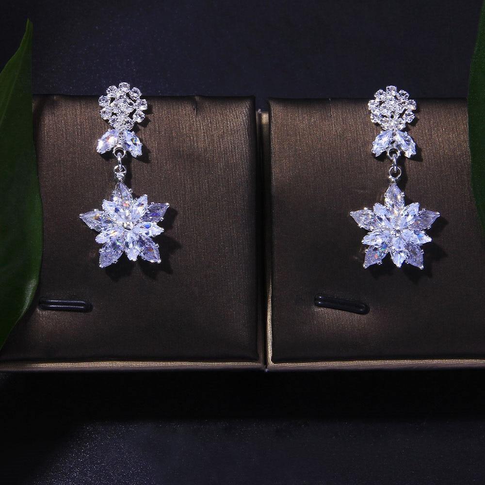 Luxury Fashion Star AAAA Cubic Zirconia Bridal Jewelry Set - BridalSparkles