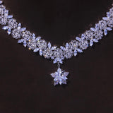 Luxury Fashion Star AAAA Cubic Zirconia Bridal Jewelry Set - BridalSparkles