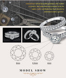 Best - Seller Vintage 925 Sterling Silver Wedding Engagement Ring - BridalSparkles