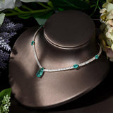 New Arrival Outstanding 2pcs Water Drop Multicolor AAA+ Cubic Zirconia Diamonds Jewelry Set - BridalSparkles