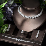 Superb Fashion Decorated with AAA+ Zirconia Diamonds Luxury Jewellery Set