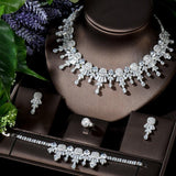 Ideal Wedding Jewelry - Big Round Geometric Design Necklace Earring Set Bridal Wedding Jewelry