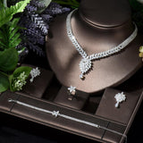 Hot Selling - Luxury Shining AAA+ Cubic Zirconia Diamonds 4 piece Jewelry Set