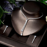 Hot Selling - Luxury Water Drop AAA+ Cubic Zirconia Diamonds 2Pcs Bridal Jewelry Set