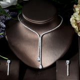 Hot Selling - Luxury Water Drop AAA+ Cubic Zirconia Diamonds 2Pcs Bridal Jewelry Set - BridalSparkles