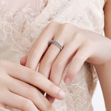 High Quality Jewelry Natural Moissan Diamond Anniversary Wedding Ring
