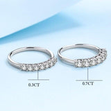 High Quality Jewelry Natural Moissan Diamond Anniversary Wedding Ring - BridalSparkles
