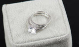 Dazzling AAAAA 2Ct zircon 925 Sterling Silver Bridal Wedding Engagement Ring - BridalSparkles