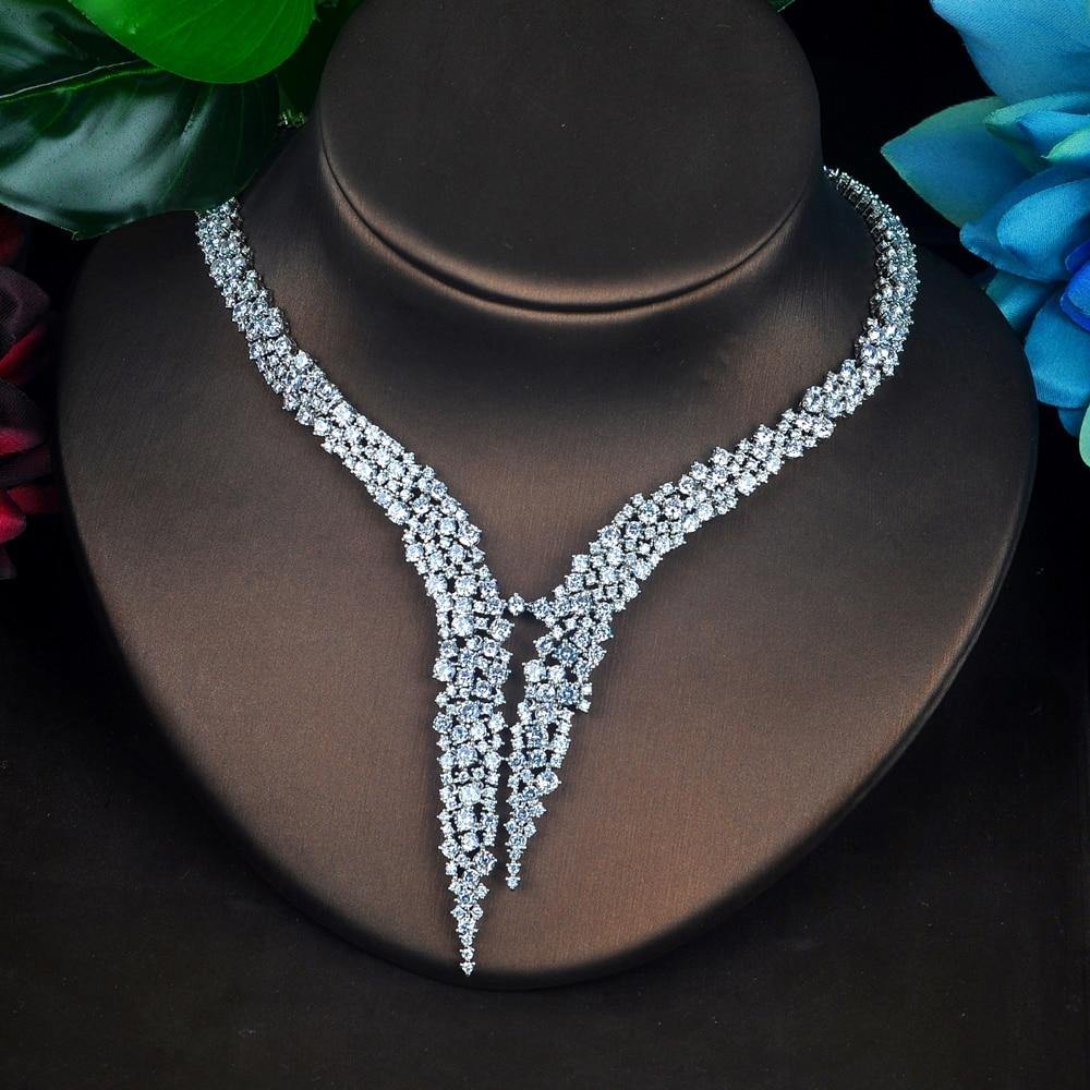 Brilliant Luxury Design AAAA+ Quality Cubic Zircon Diamonds 4 piece Bridal Wedding Jewelry Set - BridalSparkles