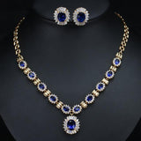 Lovely 6 Color Choice AAA+ Cubic Zirconia Diamond Jewelry Set - BridalSparkles