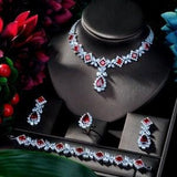 Hot sale 4pcs AAA+ Cubic Zirconia Diamonds Bridal Jewelry Set